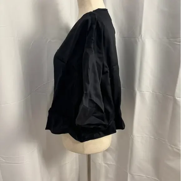 NWT Ettitude Sateen Set - Short Sleeve Shirt & Shortie - Onyx - Picture 3 of 9